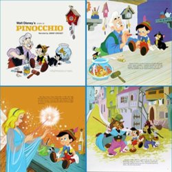 Pinocchio サウンドトラック (Various Artists, Cliff Edwards, Leigh Harline, Paul J. Smith) - CDインレイ