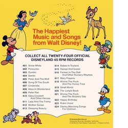 Snow White and the Seven Dwarfs Trilha sonora (Adriana Caselotti, Frank Churchill, The Dwarf Chorus, Leigh Harline, Paul J. Smith) - CD capa traseira