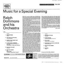 Music For A Special Evening Ścieżka dźwiękowa (Various Artists, Various Artists, Ralph Dollimore) - Tylna strona okladki plyty CD