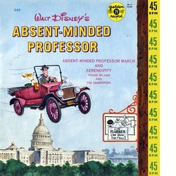 The Absent Minded Professor Ścieżka dźwiękowa (George Bruns, Frank Milano, The Sandpipers) - Okładka CD