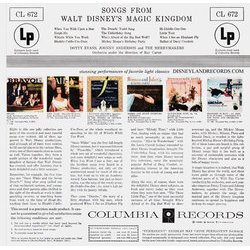 Walt Disney's Magic Kingdom 声带 (Johnny Anderson, Various Artists, Dotty Evans, The Merrymakers) - CD后盖