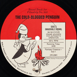 The Cold-Blooded Penguin サウンドトラック (Various Artists, Sterling Holloway) - CDインレイ