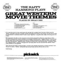 Great Western Movie Themes Soundtrack (Various Artists, Various Artists, Brian Dee) - CD Back cover