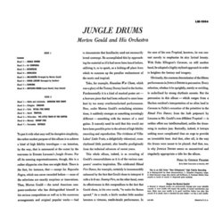 Jungle Drums Soundtrack (Morton Gould) - CD Achterzijde