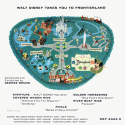 Frontierland Soundtrack (Various Artists, George Bruns) - CD Back cover