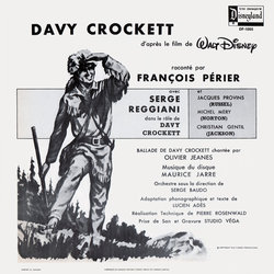 Davy Crockett Soundtrack (Various Artists, Maurice Jarre, Olivier Jeanes, Franois Prier, Serge Reggiani) - CD-Rckdeckel