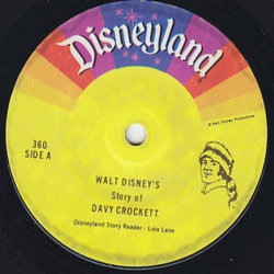Davy Crockett Bande Originale (Various Artists, Tom Blackburn, George Bruns, The Wellingtons) - cd-inlay