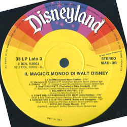 Il Magico Mondo Di Walt Disney Soundtrack (Various Artists) - CD-Inlay