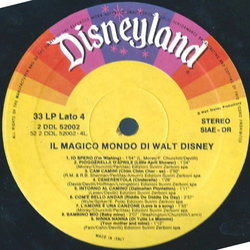 Il Magico Mondo Di Walt Disney Ścieżka dźwiękowa (Various Artists) - wkład CD