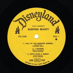 Sleeping Beauty サウンドトラック (Various Artists, Disneyland Chorus, Darlene Gillespie) - CDインレイ