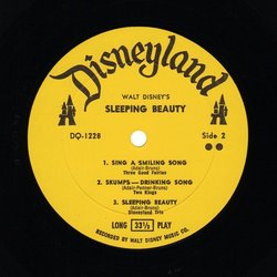Sleeping Beauty サウンドトラック (Various Artists, Disneyland Chorus, Darlene Gillespie) - CDインレイ