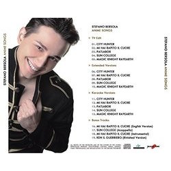 Anime Songs Trilha sonora (Stefano Bersola) - CD capa traseira