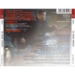The Bourne Supremacy Soundtrack (Moby , John Powell) - CD Back cover