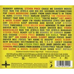 Baby Driver Volume 2: The Score for A Score サウンドトラック (Various Artists, Steven Price) - CD裏表紙