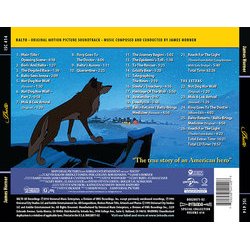 Balto Ścieżka dźwiękowa (James Horner) - Tylna strona okladki plyty CD