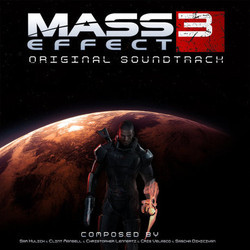 Mass Effect 3 Trilha sonora (Sascha Dikiciyan, Sam Hulick, Christopher Lennertz, Clint Mansell, Cris Velasco) - capa de CD