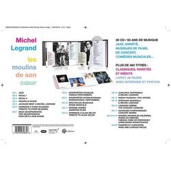 Les Moulins de son coeur Trilha sonora (Michel Legrand) - CD capa traseira
