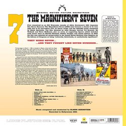 The Magnificent Seven Ścieżka dźwiękowa (Elmer Bernstein) - Tylna strona okladki plyty CD