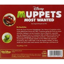 Muppets Most Wanted Ścieżka dźwiękowa (Various Artists) - Tylna strona okladki plyty CD