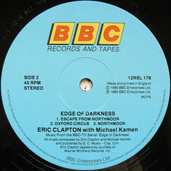 Edge Of Darkness サウンドトラック (Eric Clapton, Michael Kamen) - CDインレイ