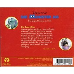 Die Monster AG Soundtrack (Various Artists) - CD Back cover