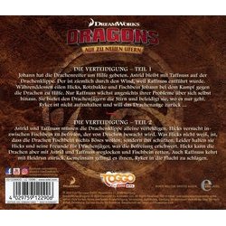 Dragons - Auf zu neuen Ufern Folge 30: Die Verteidigung Soundtrack (Various Artists) - CD Back cover