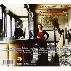 Amarcord... Rota Trilha sonora (Emanuela Battigelli	, Claudio Ferrarini	, Nino Rota) - CD capa traseira