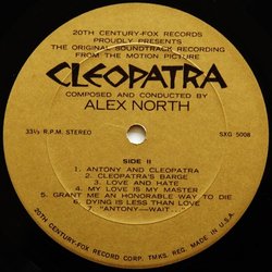 Cleopatra Soundtrack (Alex North) - cd-inlay