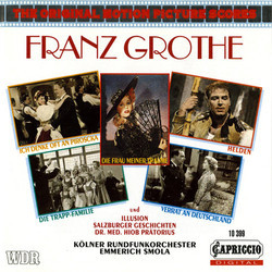 Franz Grothe Filmmusik Ścieżka dźwiękowa (Franz Grothe) - Okładka CD