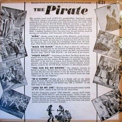 The Pirate Ścieżka dźwiękowa (Cole Porter, Cole Porter) - Tylna strona okladki plyty CD