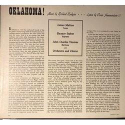 Highlights from Oklahoma! Ścieżka dźwiękowa (Oscar Hammerstein II, Richard Rodgers) - Tylna strona okladki plyty CD
