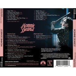 Mommie Dearest Soundtrack (Henry Mancini) - CD Back cover