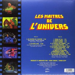 Les Maitres De L'Univers Soundtrack (Shuky Levy, Haim Saban) - CD Back cover