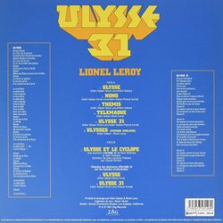 Ulysse 31 サウンドトラック (Shuky Levy, Haim Saban) - CD裏表紙