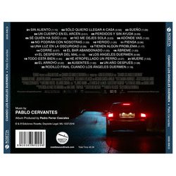 Cuando los ngeles Duermen Trilha sonora (Pablo Cervantes) - CD capa traseira