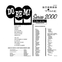 Do Re Mi Colonna sonora (Various Artists, Jules Styne) - Copertina posteriore CD