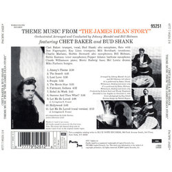Theme music from The James Dean Story Ścieżka dźwiękowa (Various Artists, Chet Baker, Leith Stevens) - Tylna strona okladki plyty CD