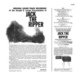 Jack the Ripper Trilha sonora (Jimmy McHugh, Pete Rugolo) - CD capa traseira