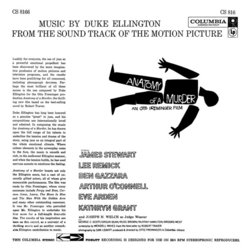 Anatomy of a Murder Bande Originale (Duke Ellington) - CD Arrière