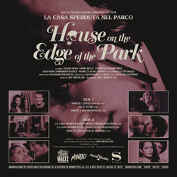 House On The Edge Of The Park Soundtrack (Riz Ortolani) - CD Trasero