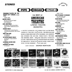The Best Of American Theatre サウンドトラック (Various Artists) - CD裏表紙