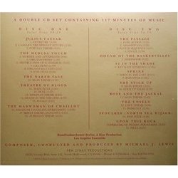 Orchestral Film Music, 1969-1994 - Michael J. Lewis Ścieżka dźwiękowa (Michael J. Lewis) - Tylna strona okladki plyty CD