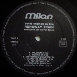 Runaway Train サウンドトラック (Trevor Jones) - CDインレイ