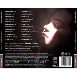  The History of Eternity Colonna sonora ( Dominguinhos, Zbigniew Preisner) - Copertina posteriore CD