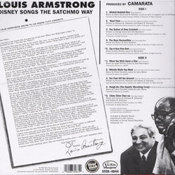 Disney Songs: The Satchmo Way Ścieżka dźwiękowa (Louis Armstrong, Various Artists) - Tylna strona okladki plyty CD