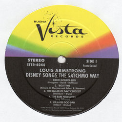 Disney Songs: The Satchmo Way Ścieżka dźwiękowa (Louis Armstrong, Various Artists) - wkład CD