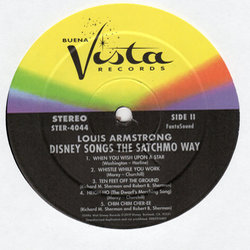Disney Songs: The Satchmo Way Ścieżka dźwiękowa (Louis Armstrong, Various Artists) - wkład CD