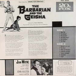 The Barbarian And The Geisha Soundtrack (Hugo Friedhofer) - CD Back cover