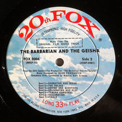 The Barbarian And The Geisha Bande Originale (Hugo Friedhofer) - cd-inlay