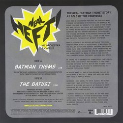 Batman Theme サウンドトラック (Neal Hefti) - CD裏表紙
